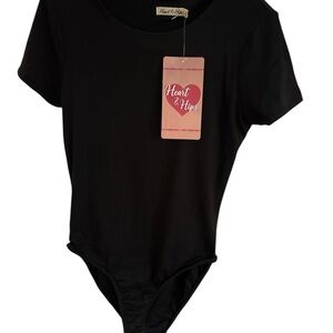 Heart Hips Classic Black Bodysuit